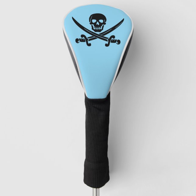 PIRATE SKULL N CROSSBONES GOLF DRIVER COVER (Front)