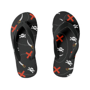 Pirate Skull Pattern Kid's Thongs
