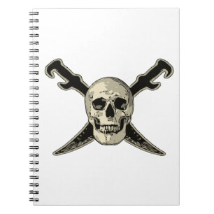 Pirate (Skull) - Photo Notebook (80 Pages B&W)