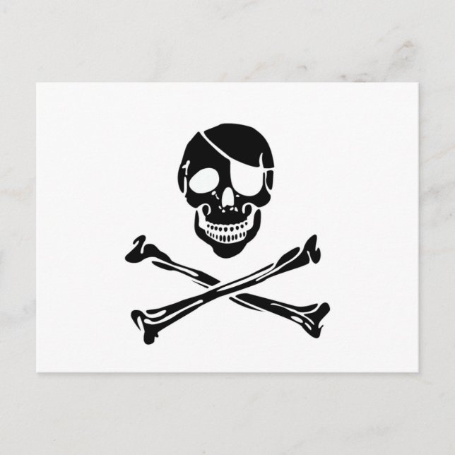Pirate Skull Postcard (Front)
