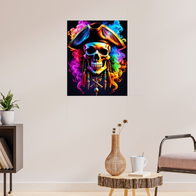 Pirate Skull Poster (Living Room 3)