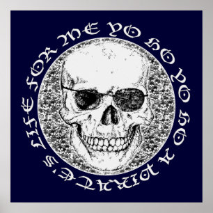 pirate skull poster