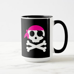 Pirate Skull Skeleton Bandanna Mug