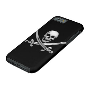 Pirate Skull & Sword Crossbones (TLAPD) Tough iPhone 6 Case
