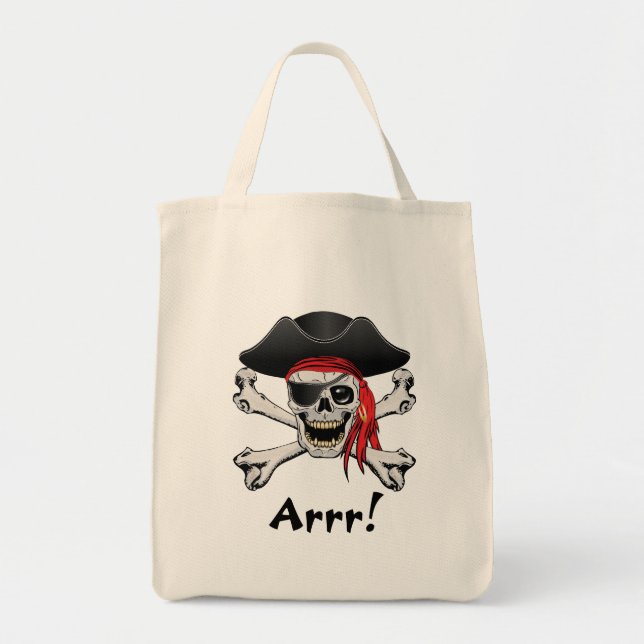 Pirate Skull Tote Bag (Front)