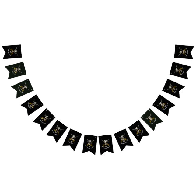 Pirate Skull Treasure Bunting Flags (All)