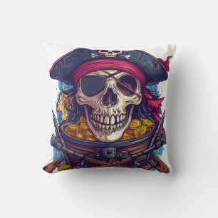 Pirate Skull Treasure Cushion