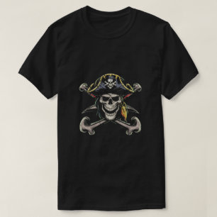 Pirate Skull with creepy grin T-Shirt