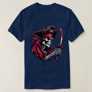 Pirate Skull with Cutlass T-Shirt