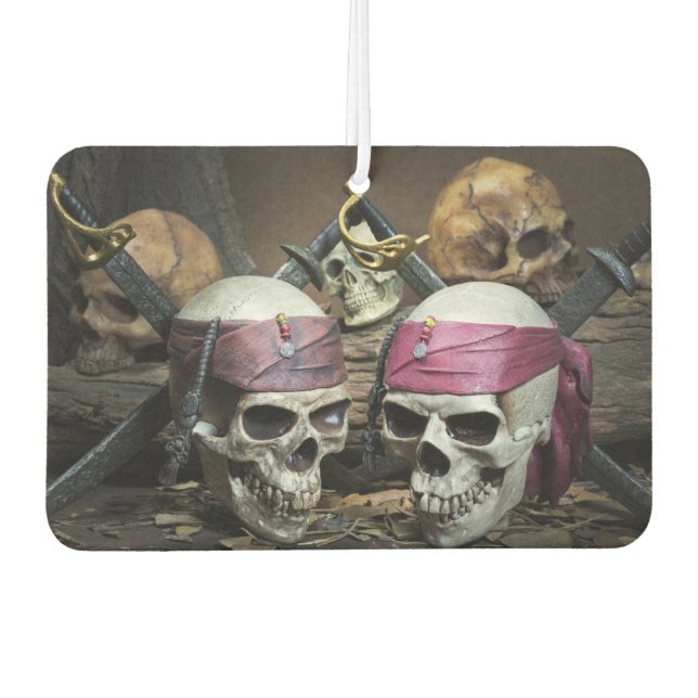 Pirate Skulls car air freshner Freshener (Front)