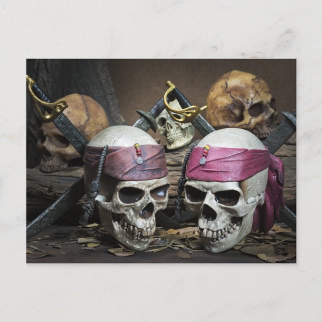 Pirate Skulls postcard (Front)