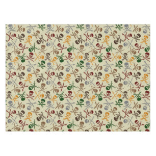 Pirate Skulls with Crossed Swords Tablecloth