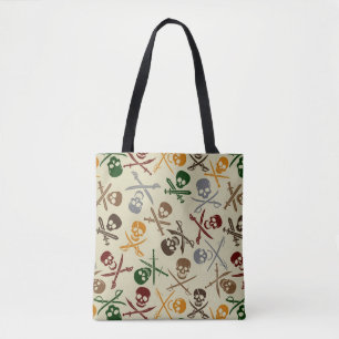 Pirate Skulls with Crossed Swords Tote Bag