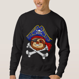 Pirate Sloth Costume Men Women Funny Halloween Ani Sweatshirt