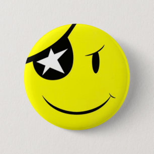 Pirate Smile Face 6 Cm Round Badge