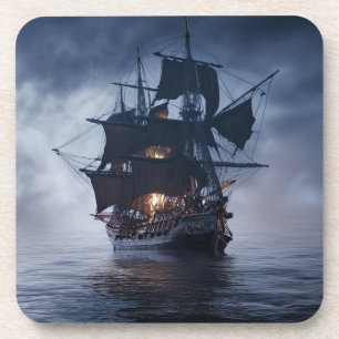 Pirate Spanish Galleon Ship Coaster
