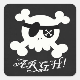 Pirate Square Sticker