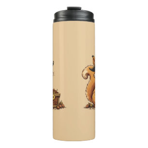 Pirate Squirrel with Acorn Treasure Funny Cute Kid Thermal Tumbler