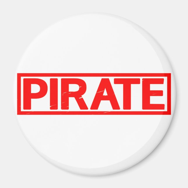 Pirate Stamp Magnet (Front)