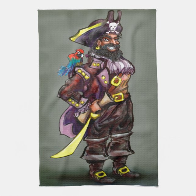Pirate Tea Towel (Vertical)