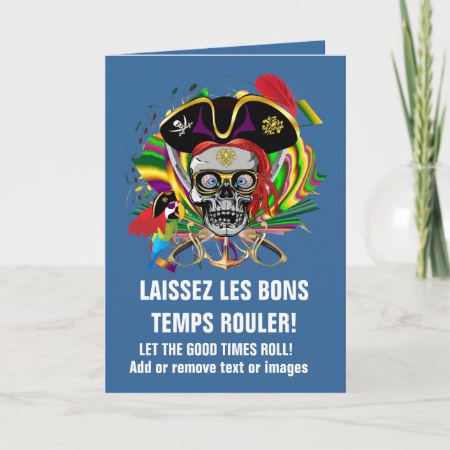 Pirate Template Mardi Gras (Front)