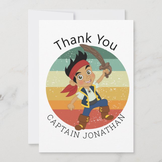 Pirate thank you card (Front)