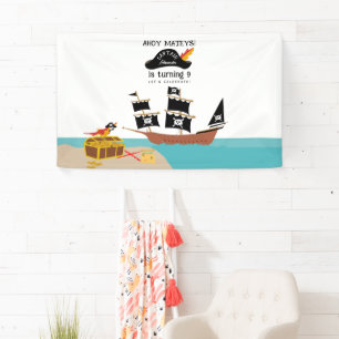Pirate Theme Birthday Party  Banner