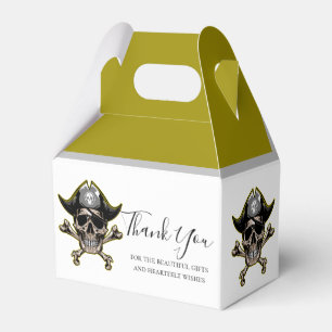 Pirate theme party adult Cross Bones Favour Box