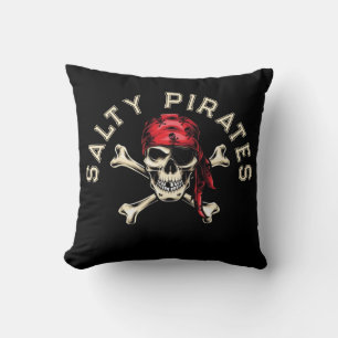 Pirate theme Party Adult Salty Pirates Skull Cushion