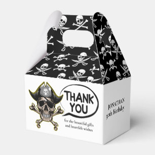 Pirate theme Party Adult Skull Cross Bone Favour Box