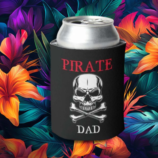 Pirate theme Party Adult Skull. DAD Ship Skull Can Cooler (Creator Uploaded)