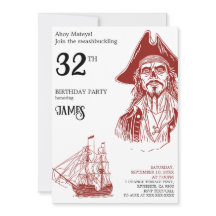 Pirate-Themed Birthday Party Invitation