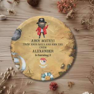 Pirate Themed Birthday Party Paper Plate