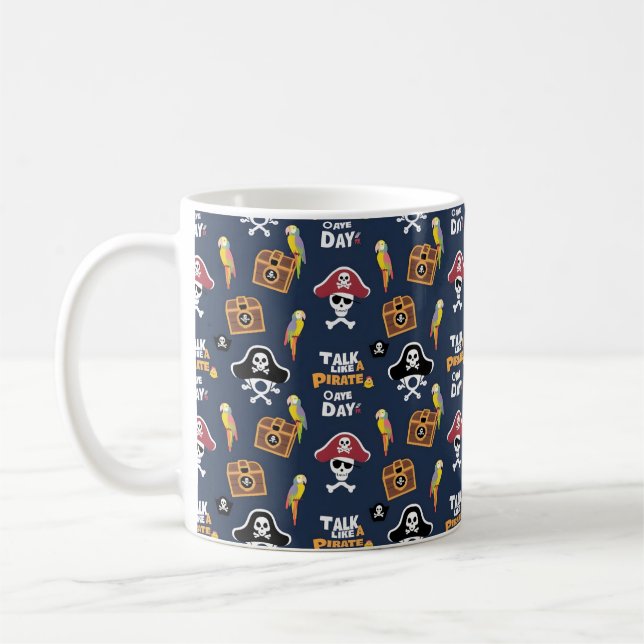 Pirate-Themed Designs for Sea-Loving Adventurers Coffee Mug (Left)