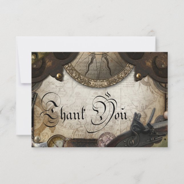 Pirate Themed Thank You Card (Front)