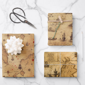 Pirate Themed Wrapping Paper