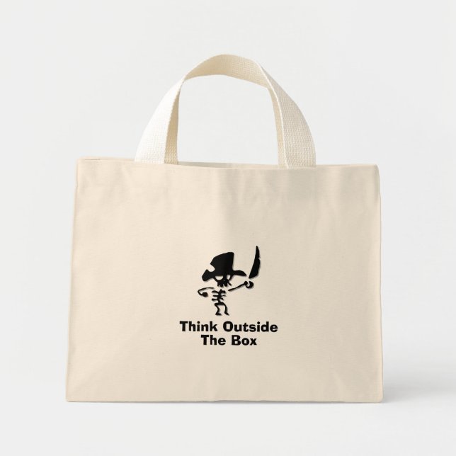 Pirate Think Outside The Box Mini Tote Bag (Front)