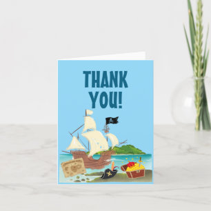 Pirate Treasure Birthday Party Thank You