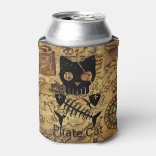Pirate Treasure Cat Can Cooler