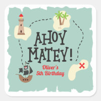 Pirate Treasure Map Birthday