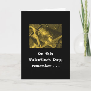 Pirate Treasure on Valentine's Day Holiday Card