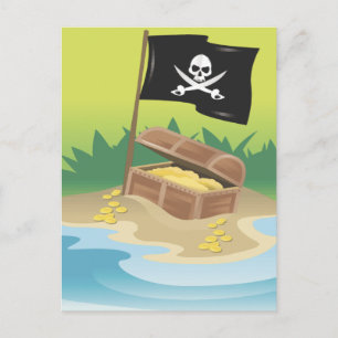 Pirate Treasure Postcard