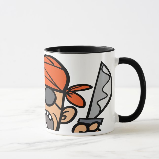 Pirate Treasure Ringer Mug (Right)