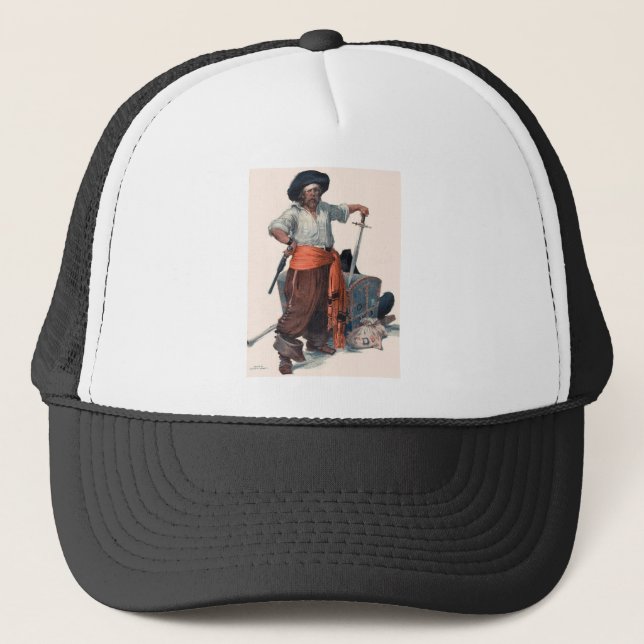 Pirate Trucker Hat (Front)