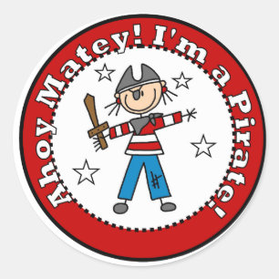 Pirate Tshirts and Gifts Classic Round Sticker