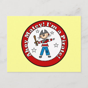 Pirate Tshirts and Gifts Postcard