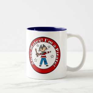 Pirate Tshirts and Gifts Two-Tone Coffee Mug