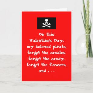 Pirate Valentine's Day Card - Let's Party!