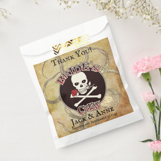 Pirate Wedding Bride's Crew "Thank You" Favour Bag (Sealed)