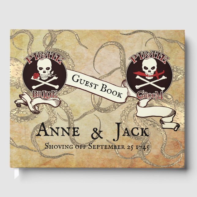 Pirate Wedding Guest Book (Front)